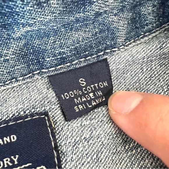 FADED GLORY Woman's Denim Medium Wash Button Down Jacket Size S - Picture 6 of 11